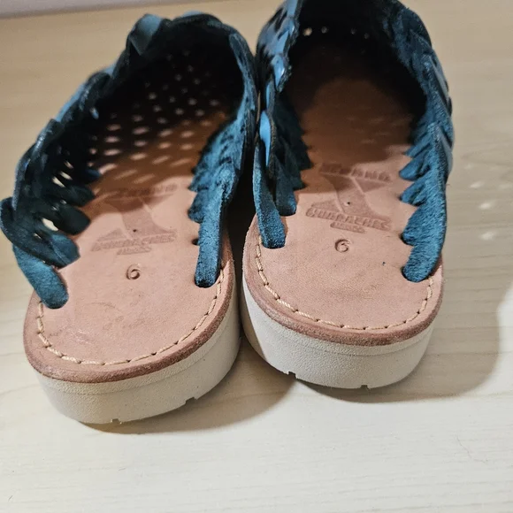 BRAND X Huaraches Mule Blue Turqouise Women's Size 6 - Picture 7 of 9